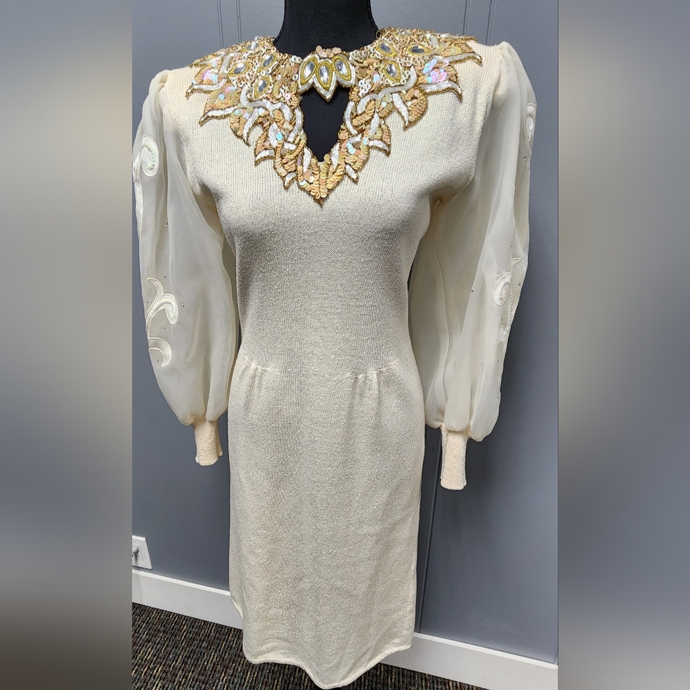 Toula Knit Evening Dress